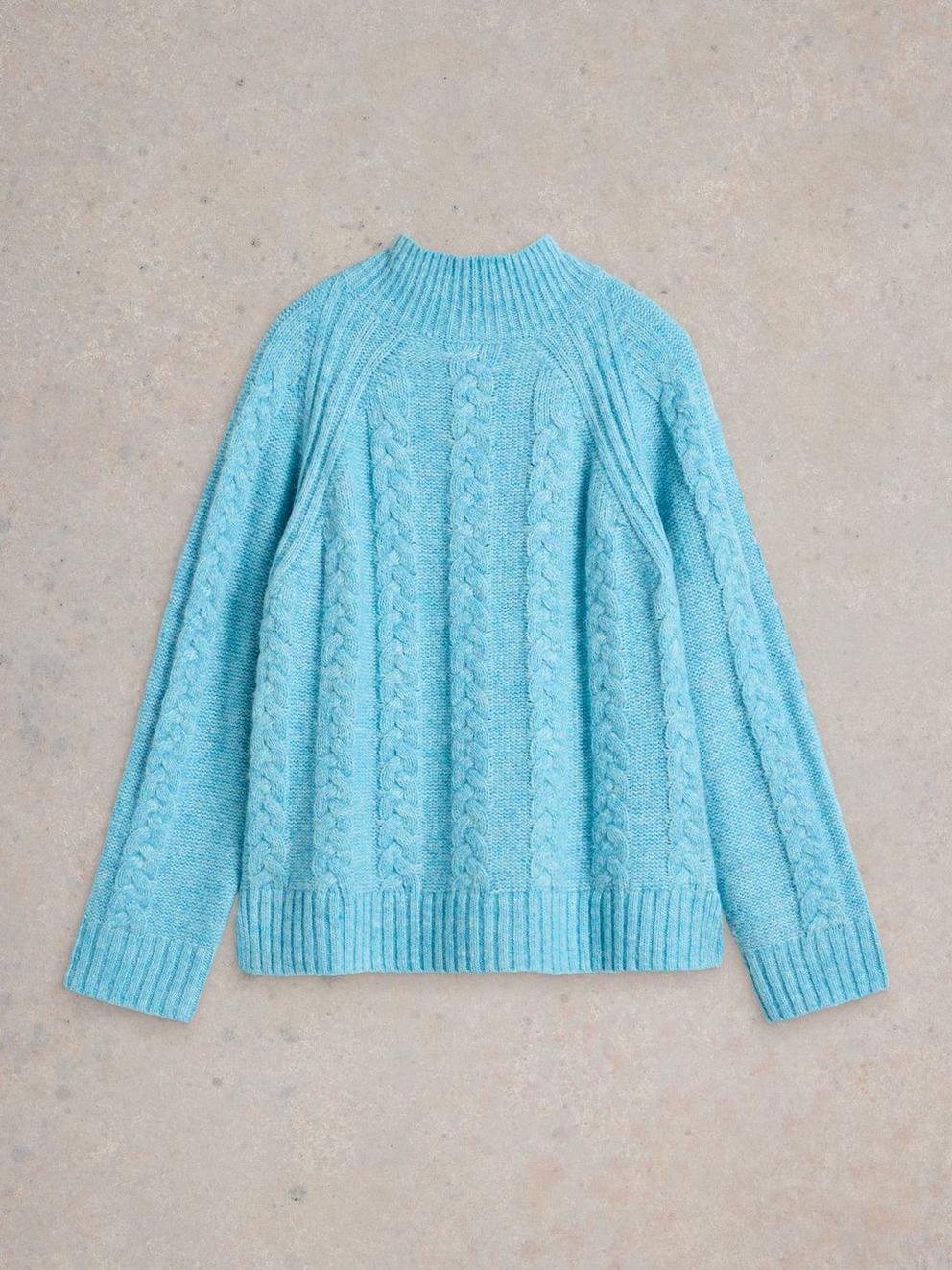 CLEO JUMPER in BRT BLUE - FLAT FRONT