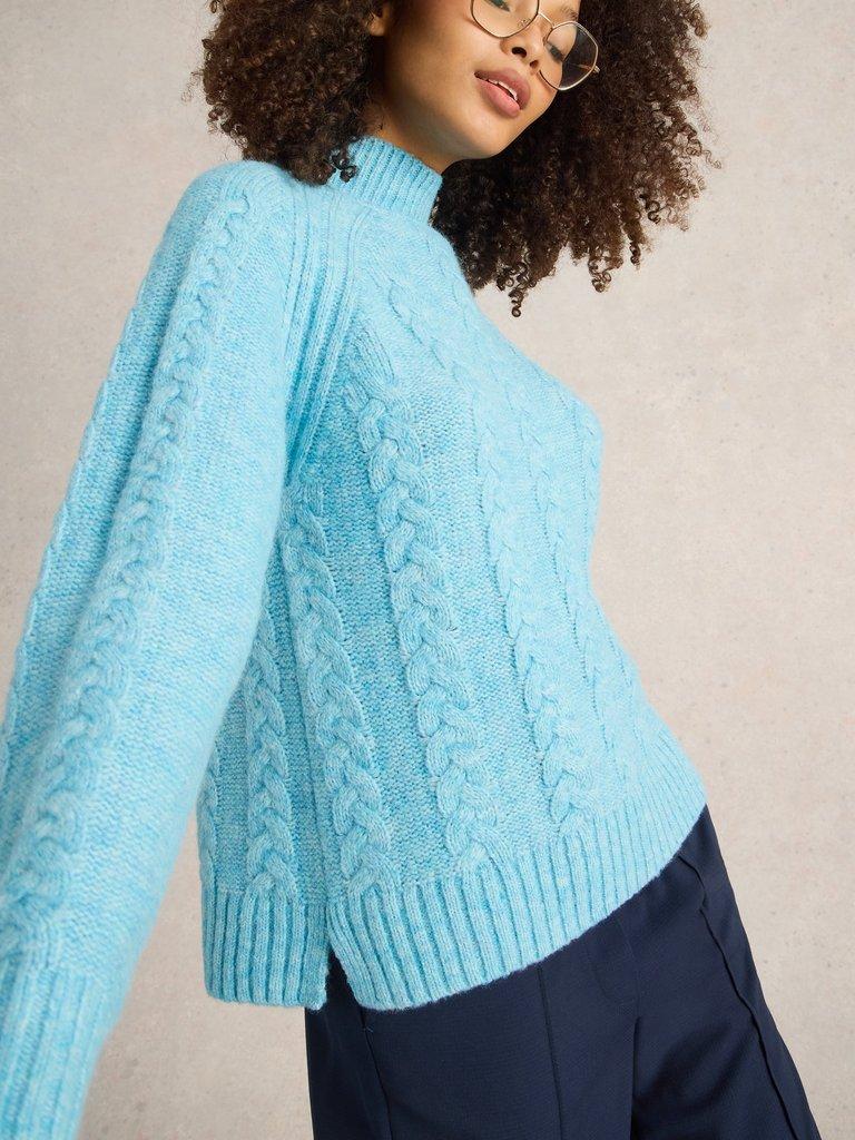 CLEO JUMPER in BRT BLUE - LIFESTYLE