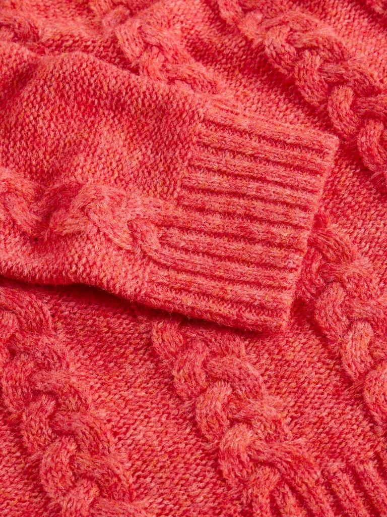 CLEO JUMPER in MID CORAL - FLAT DETAIL