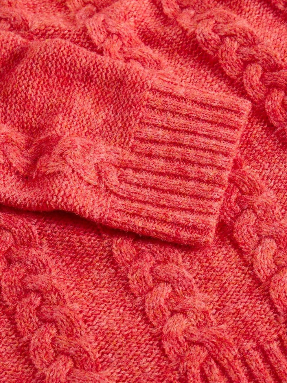 CLEO JUMPER in MID CORAL - FLAT DETAIL
