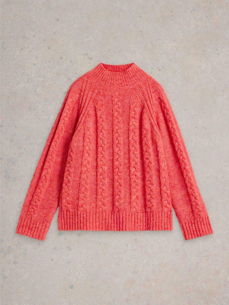 CLEO JUMPER in MID CORAL - FLAT FRONT