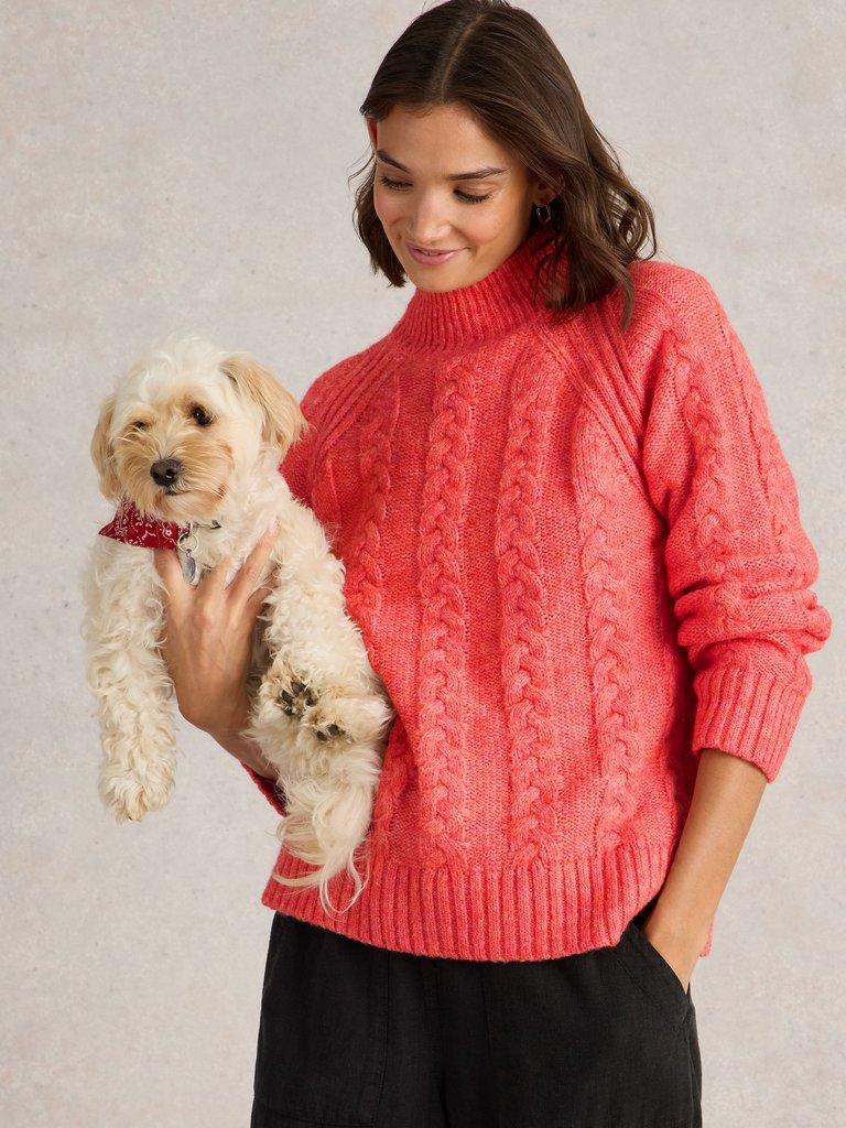 CLEO JUMPER in MID CORAL - LIFESTYLE