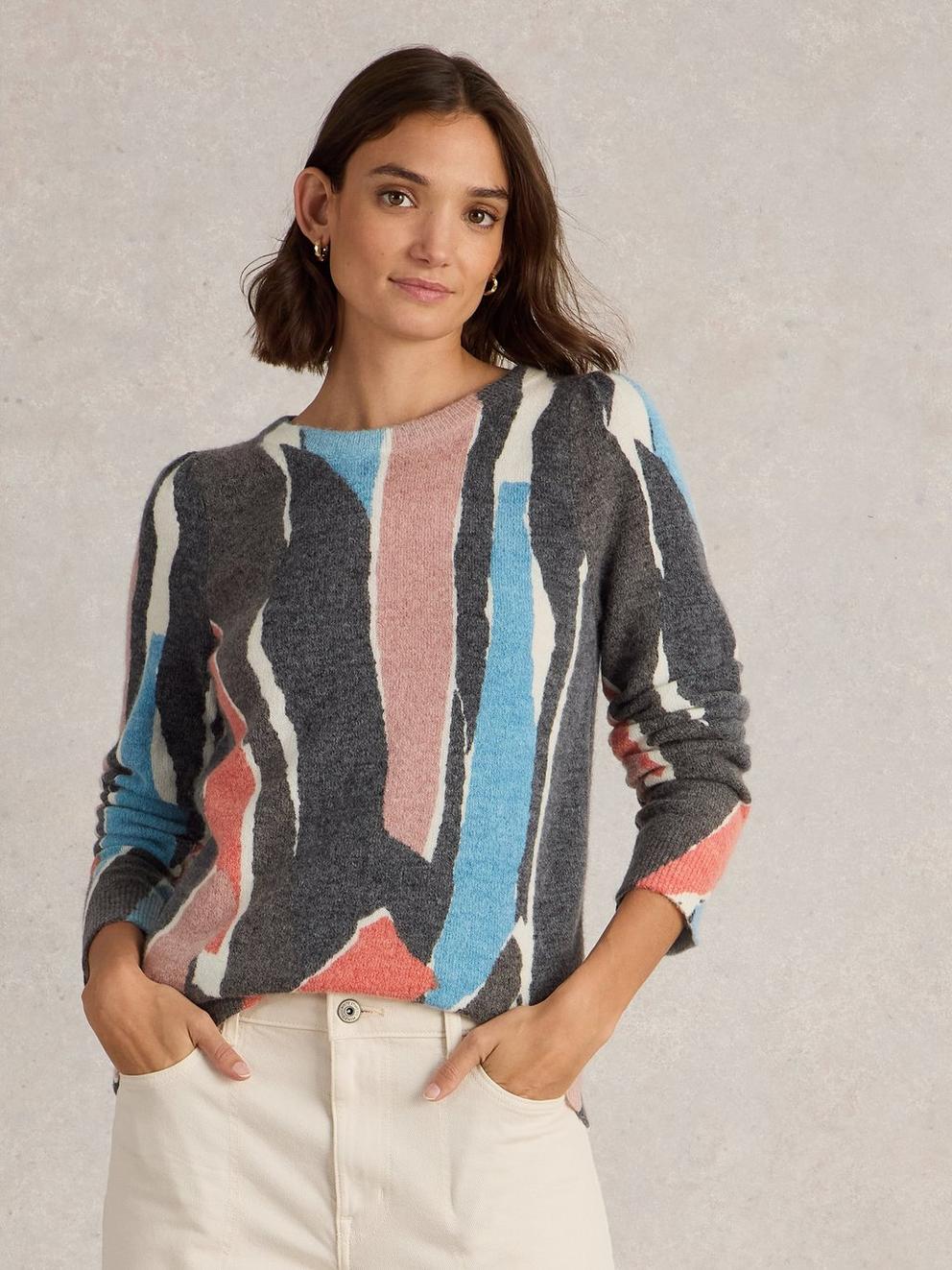JODIE JUMPER in BLUE PR - MODEL DETAIL