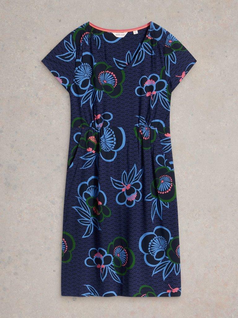 Tallie Jersey Short Sleeve Dress in BLUE PR - FLAT FRONT