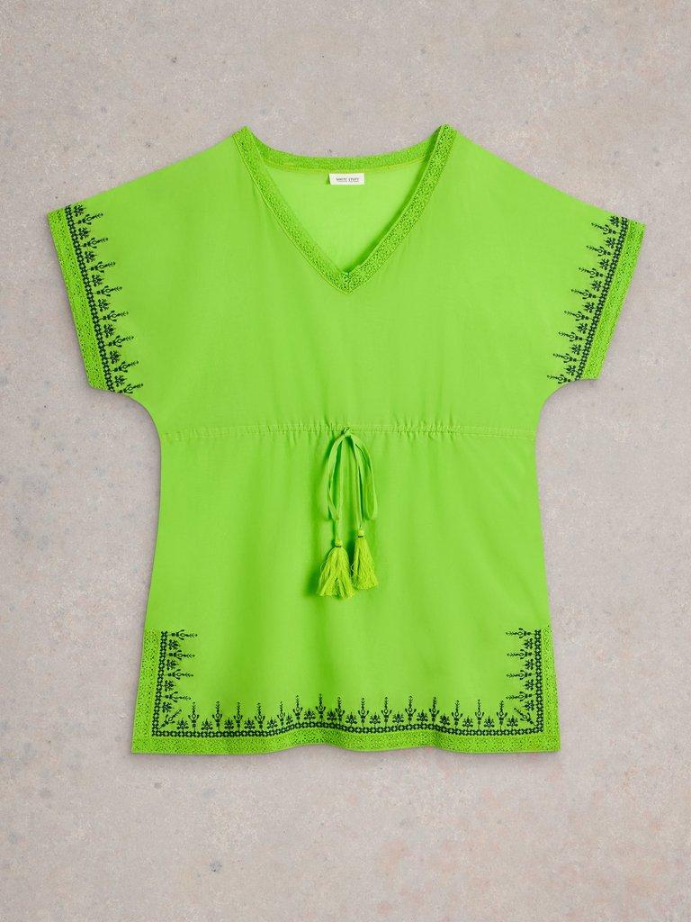 Bella Beach Dress in GREEN MLT - FLAT FRONT