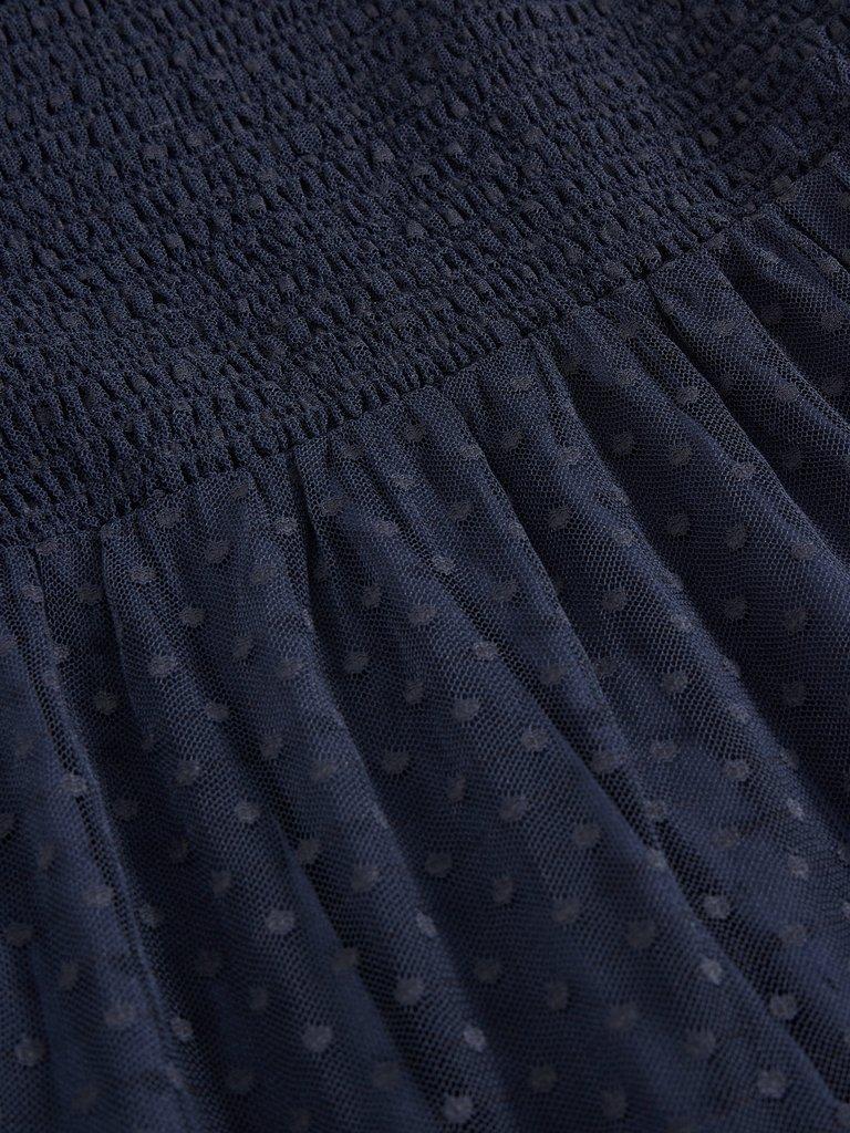 Nova Tulle Dress  in NAVY MULTI - FLAT DETAIL