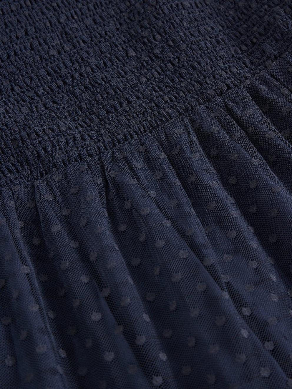 Nova Tulle Dress  in NAVY MULTI - FLAT DETAIL
