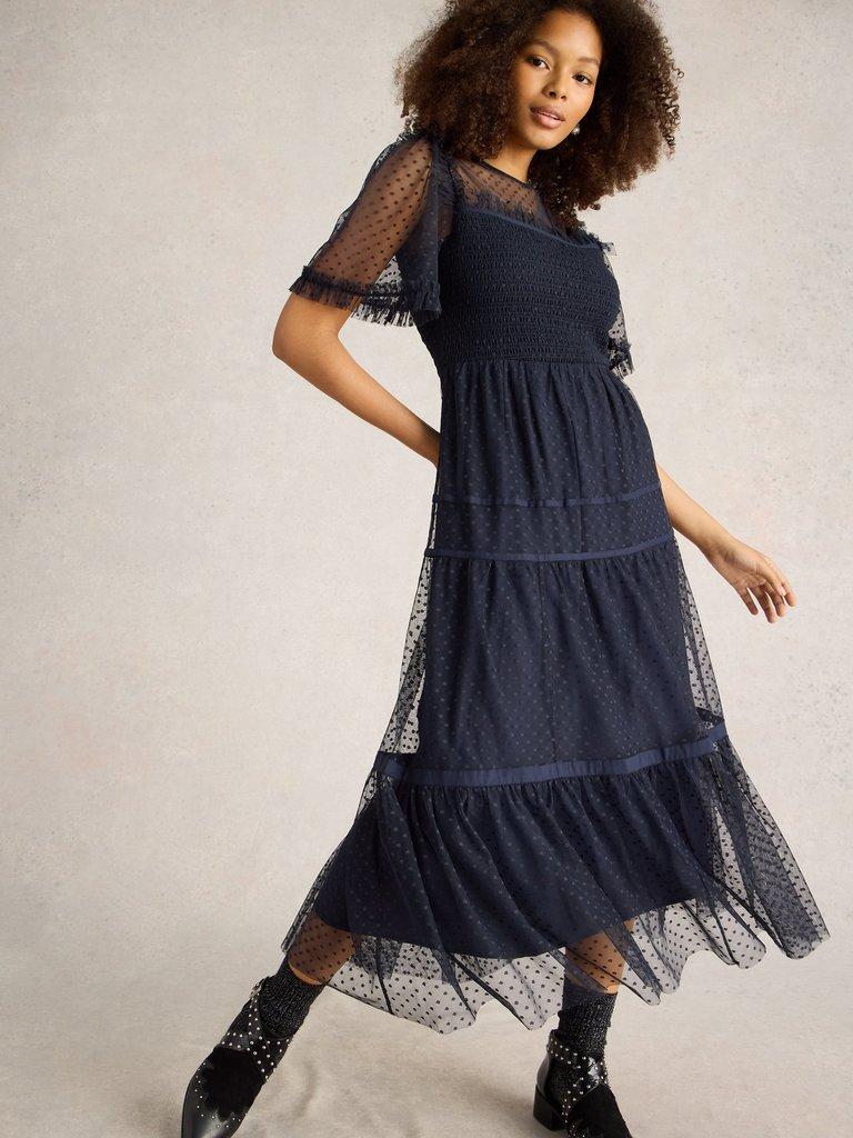 Polka dot tulle dress hotsell