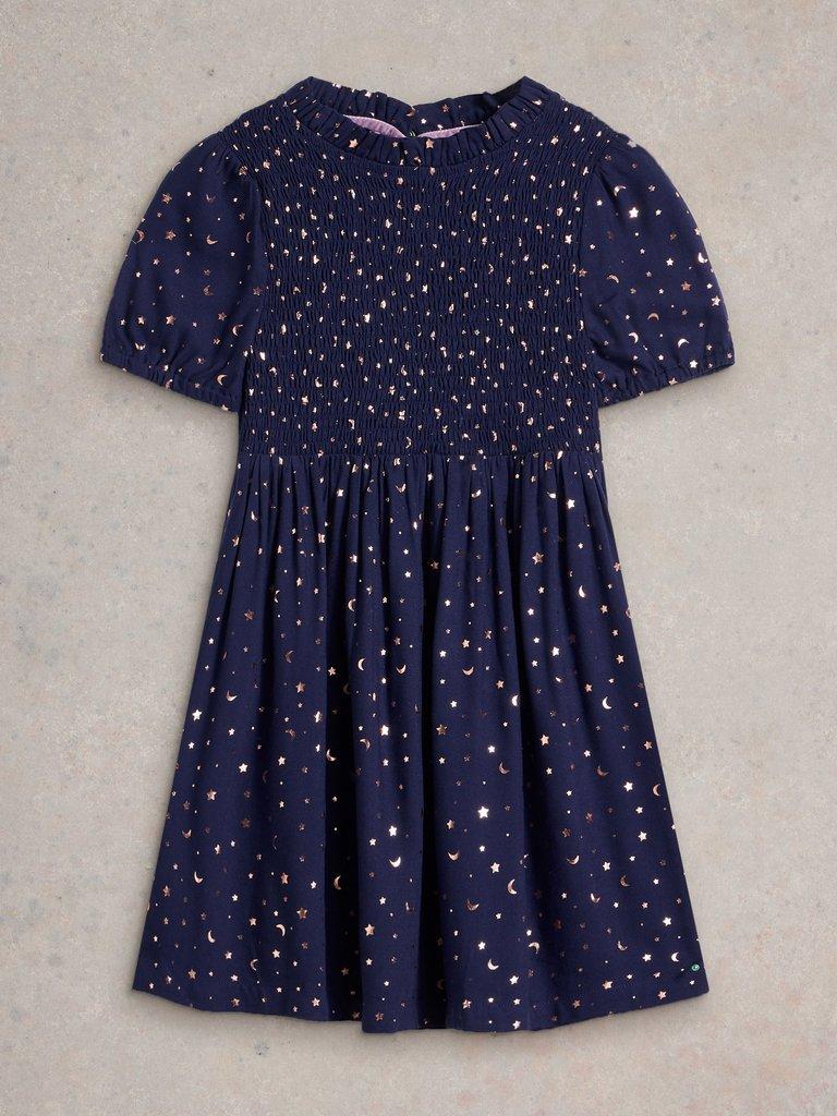 Tilly Party Dress in DARK NAVY - FLAT FRONT