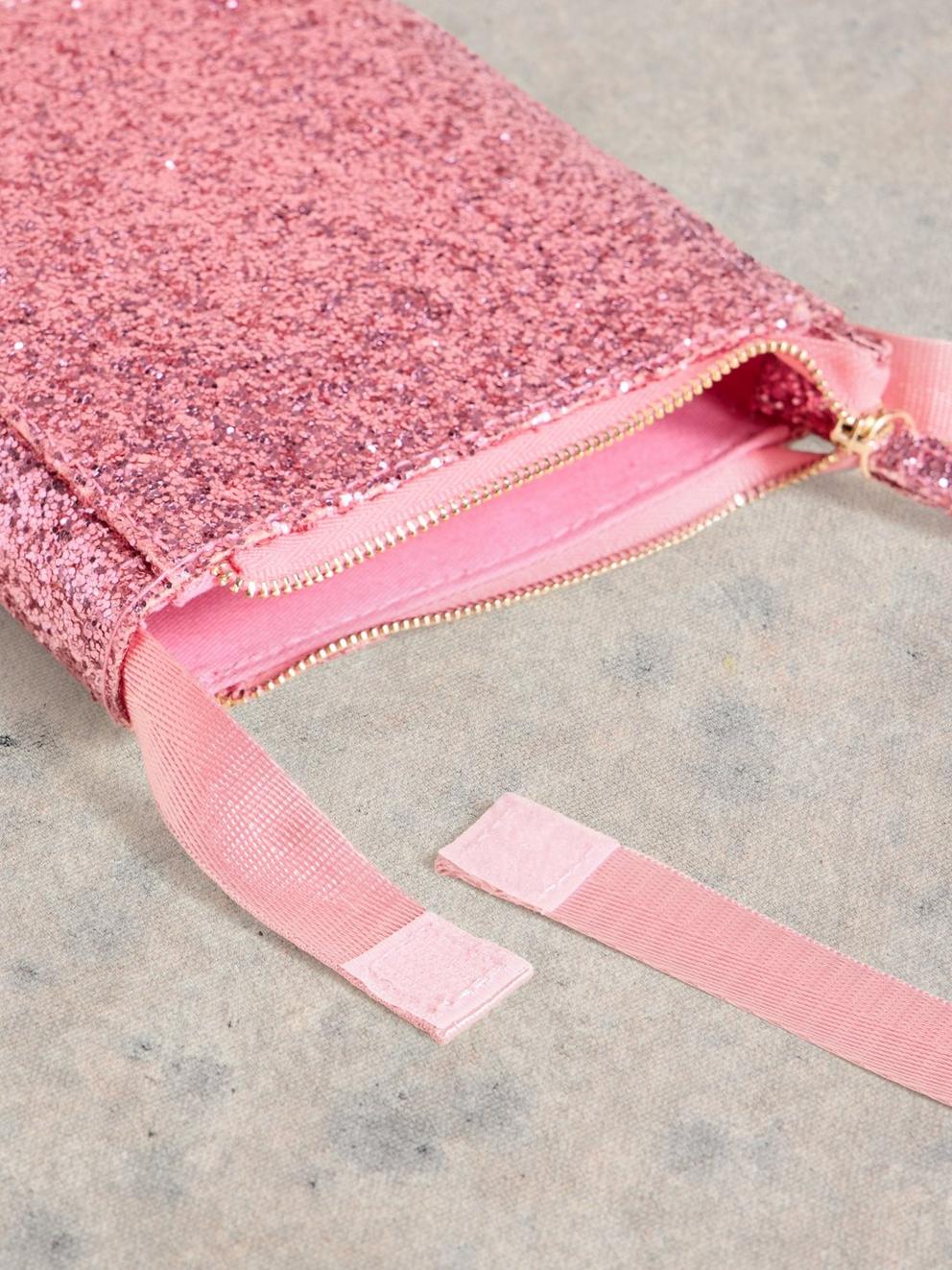 Kids Glitter Bag in PINK MLT - FLAT DETAIL