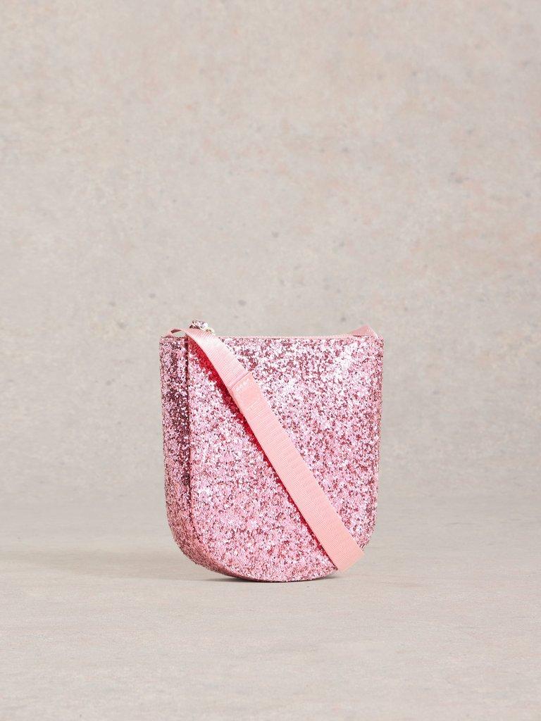 Kids Glitter Bag in PINK MLT - MODEL BACK