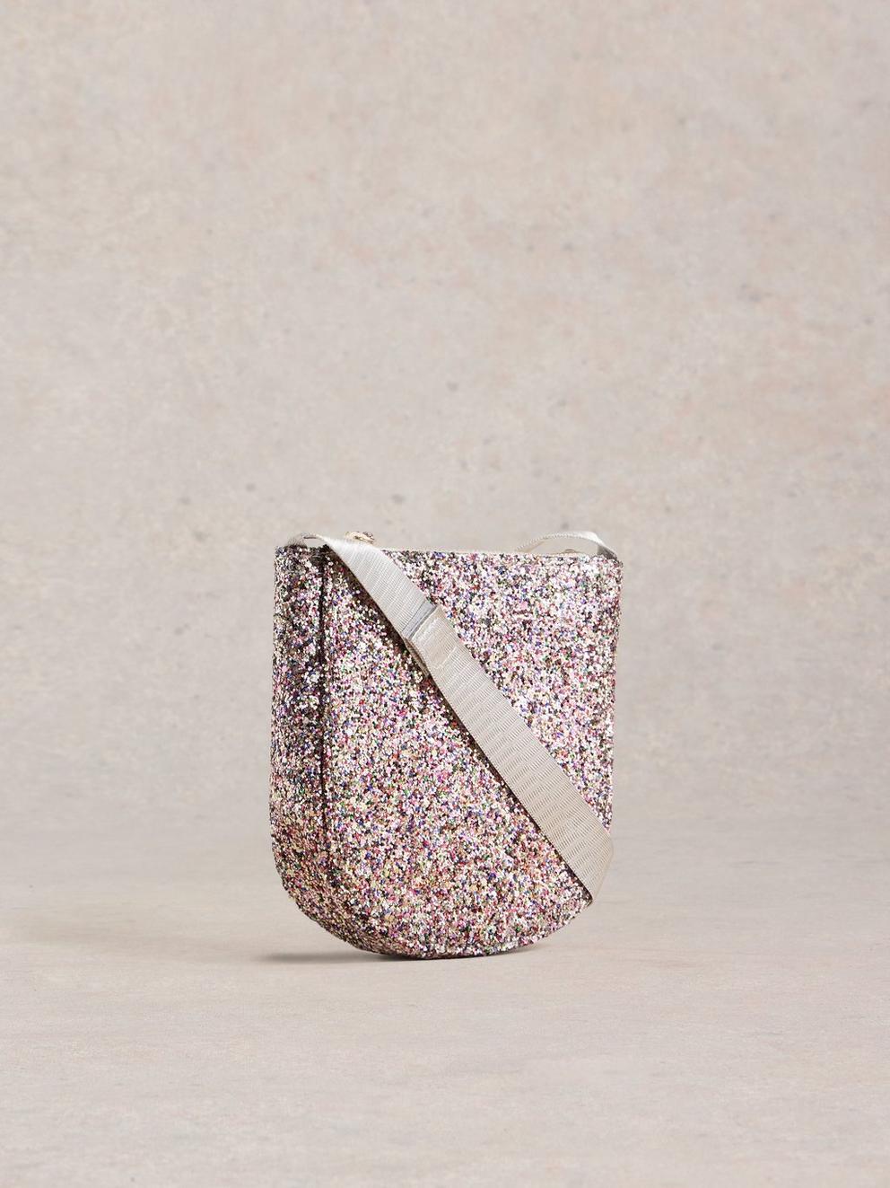 Kids Glitter Bag in SLV TN MET - FLAT BACK