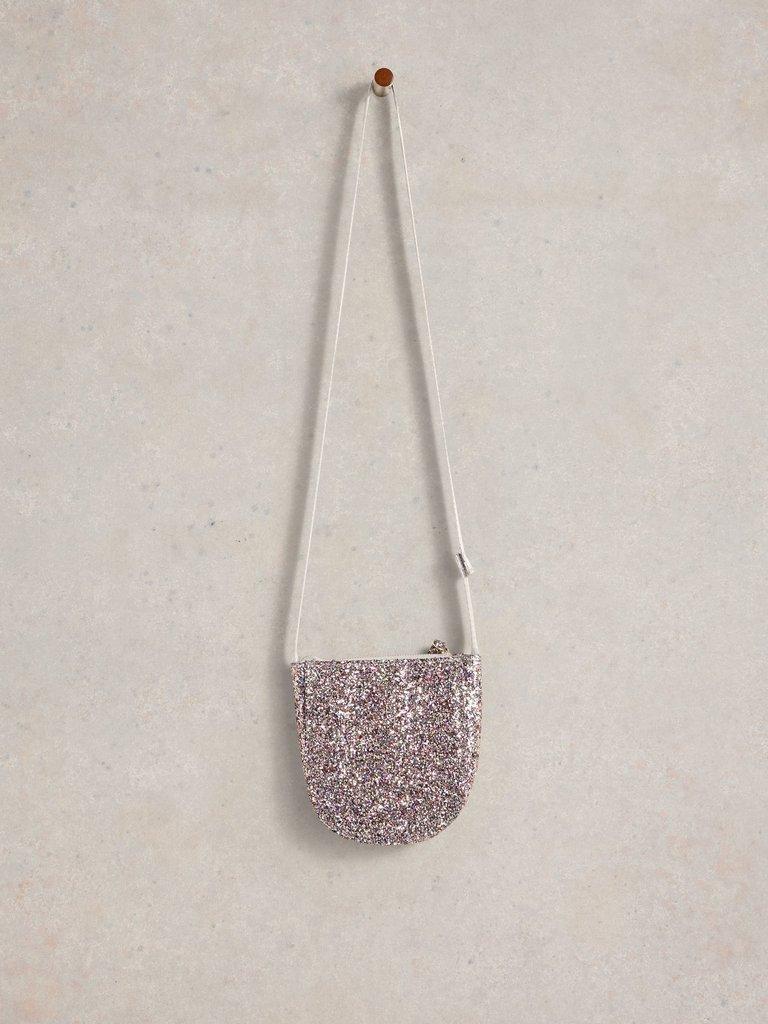 Kids Glitter Bag in SLV TN MET - FLAT FRONT