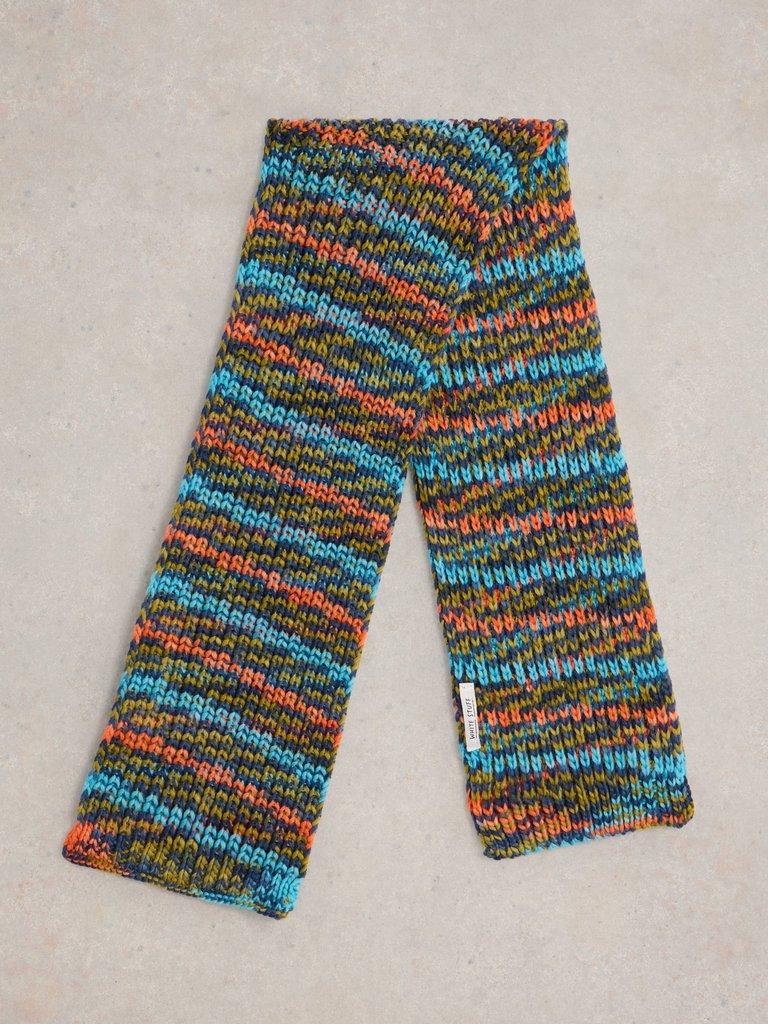 Spacedye Scarf in BLUE MLT - FLAT BACK