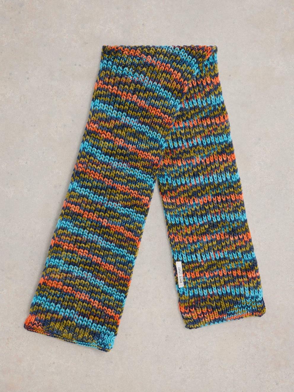 Kids Spacedye Scarf in BLUE MLT - FLAT BACK