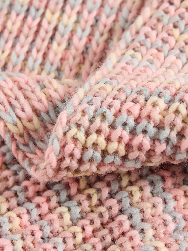 Kids Spacedye Scarf in PINK MLT - FLAT DETAIL