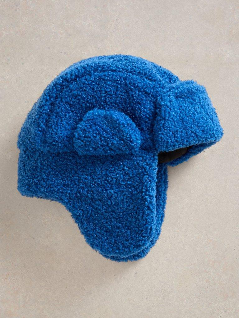 Borg Trucker Hat in BRT BLUE - FLAT FRONT