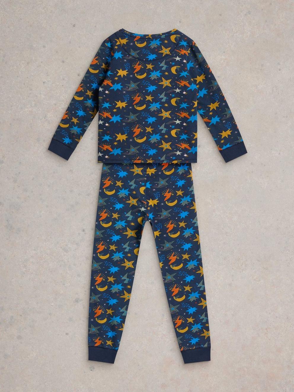 Cosmic PJ Set in NAVY PR - FLAT BACK