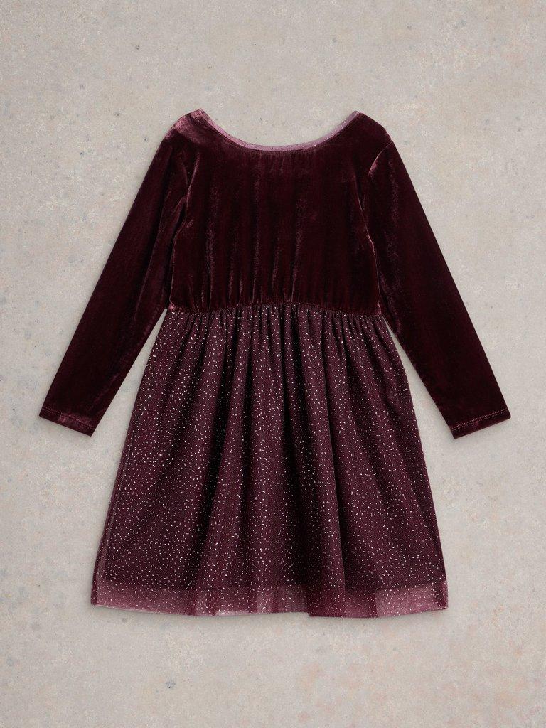 Arabella Dress in DK PLUM - FLAT FRONT