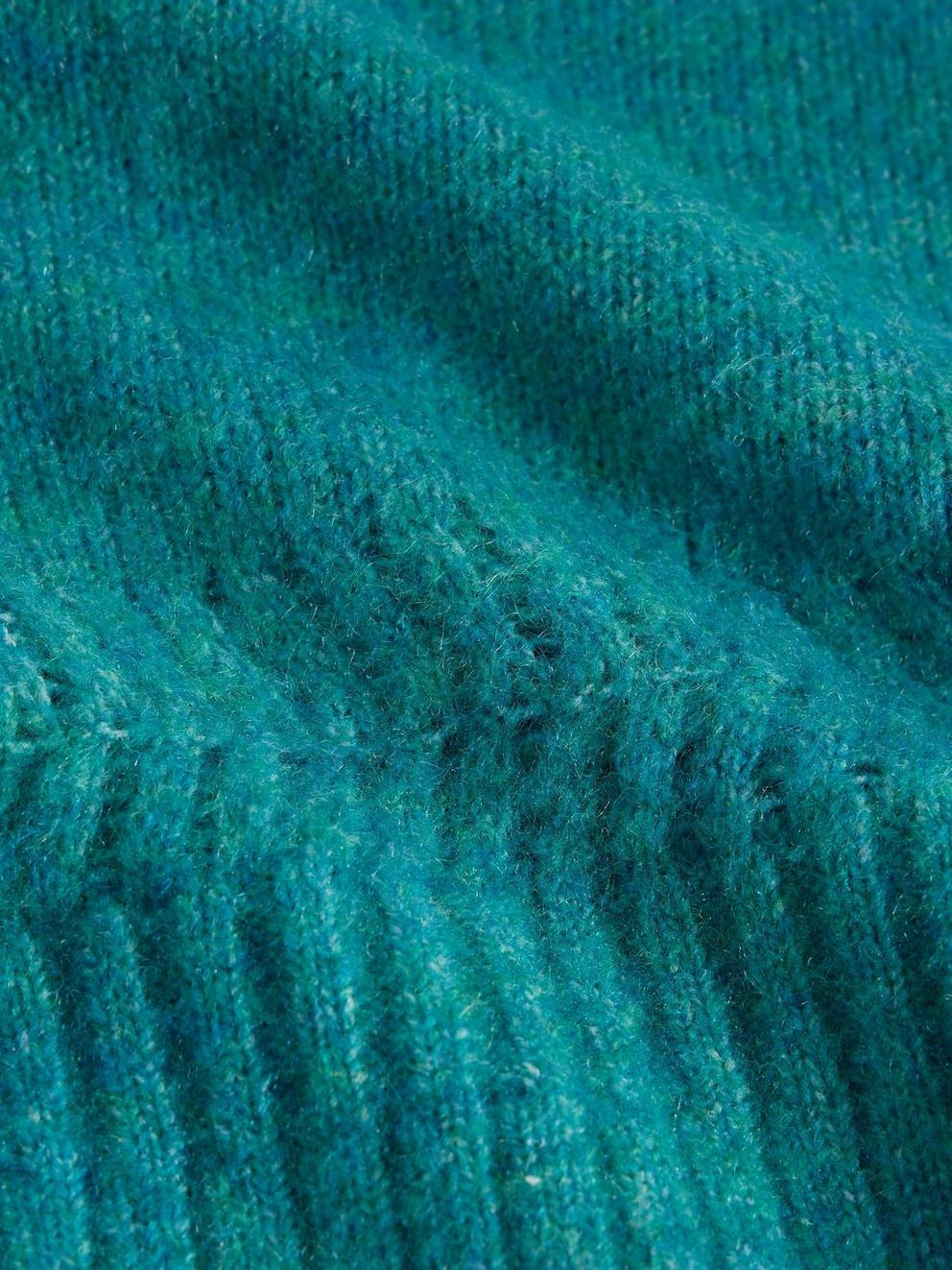 SOPHIA JUMPER in BRT TEAL - FLAT DETAIL
