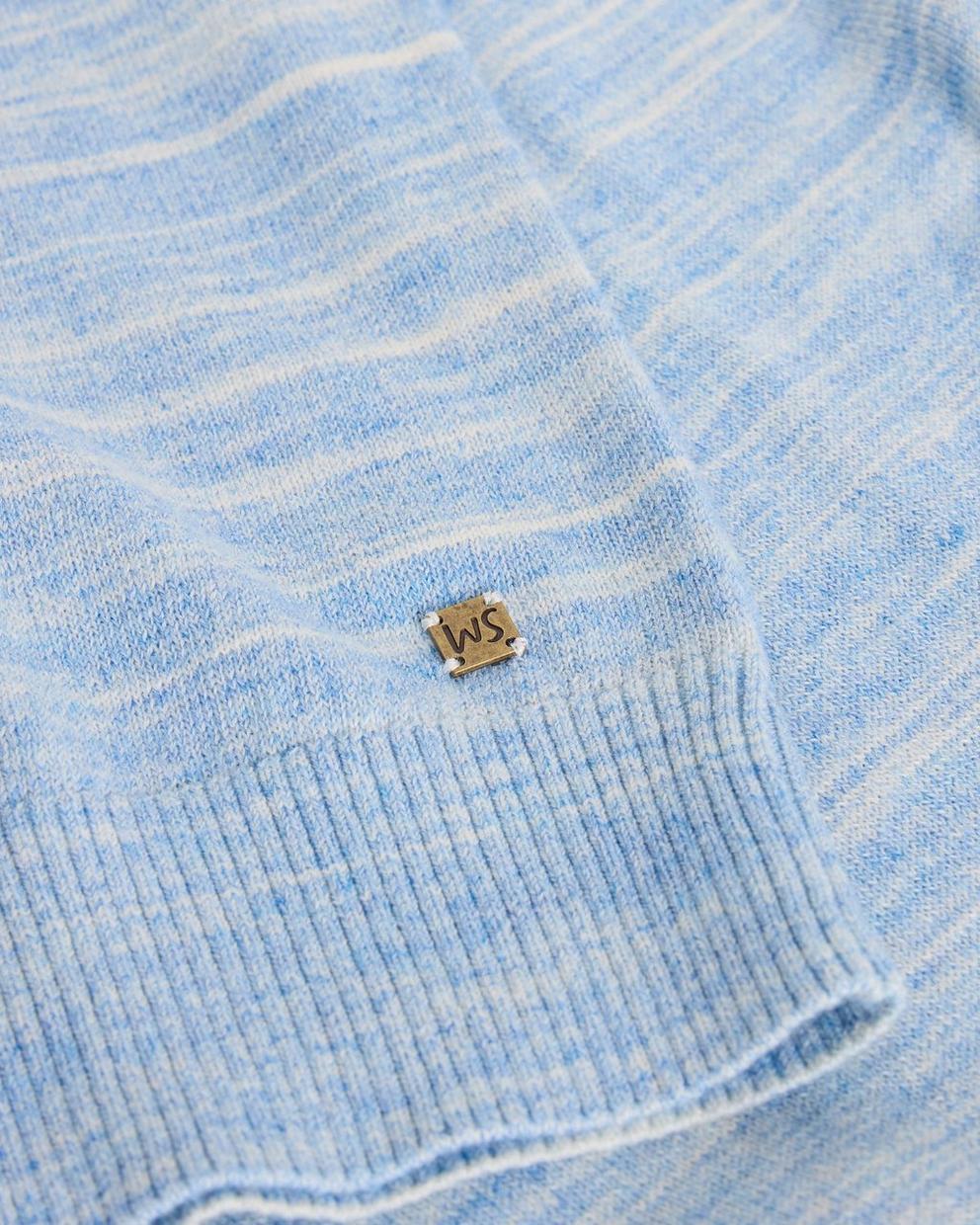 Henderson Spacedye Jumper in LGT BLUE - FLAT DETAIL