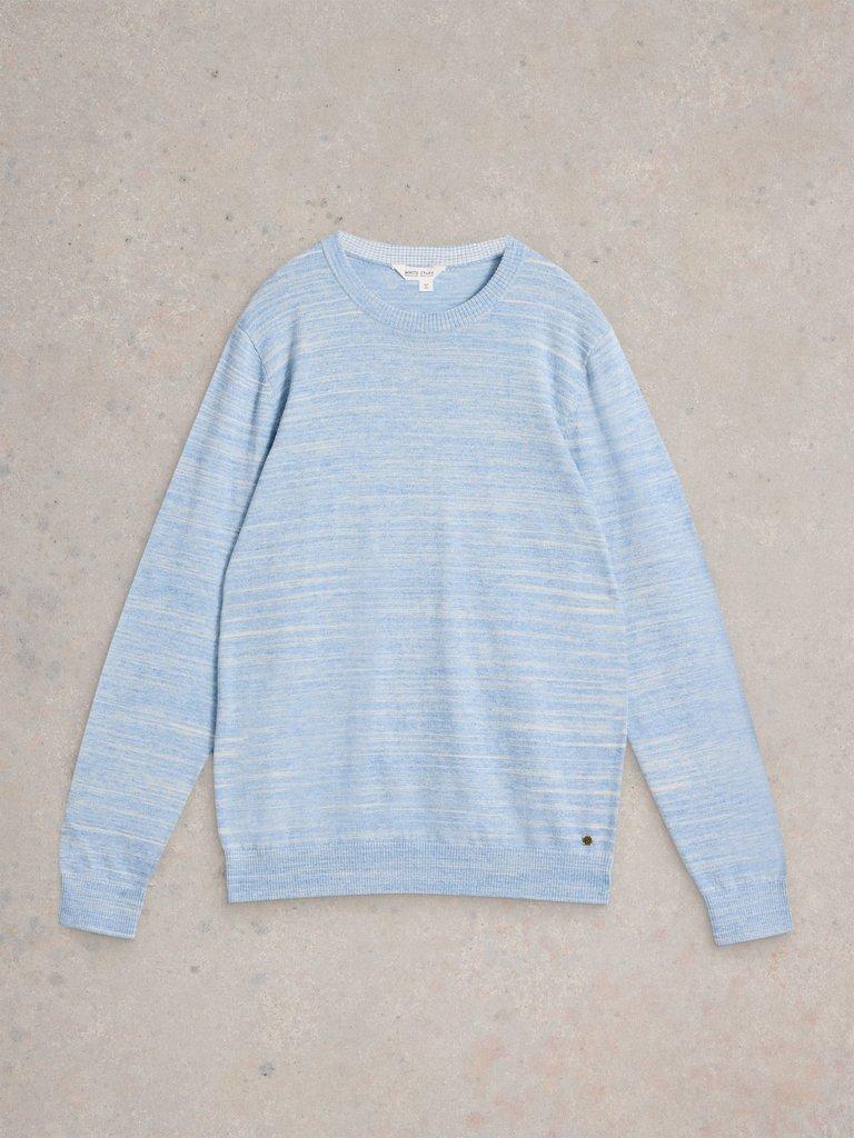 Henderson Spacedye Jumper in LGT BLUE - FLAT FRONT