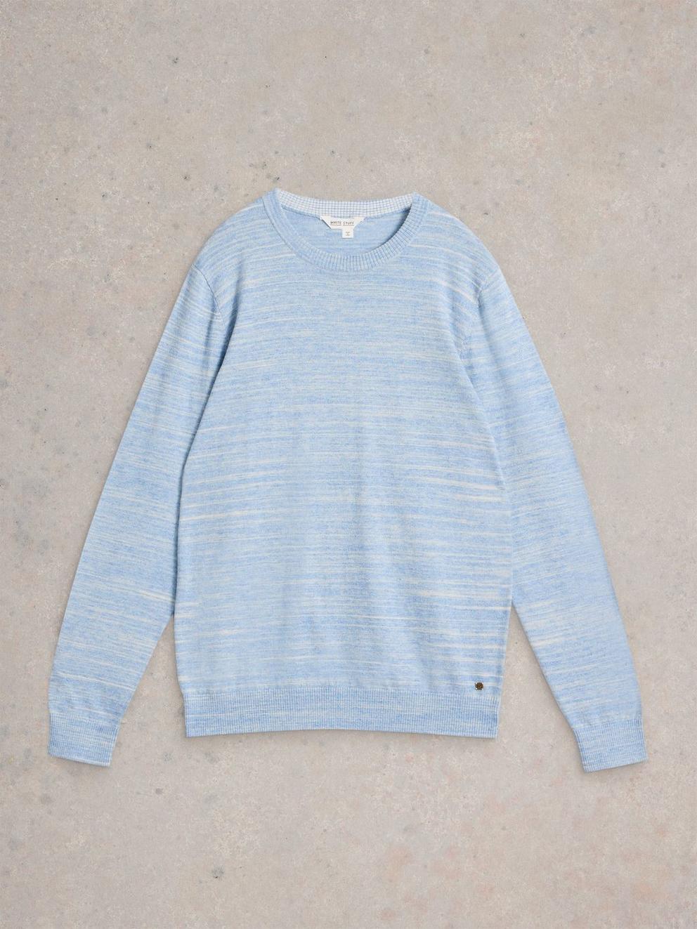 Henderson Spacedye Jumper in LGT BLUE - FLAT FRONT