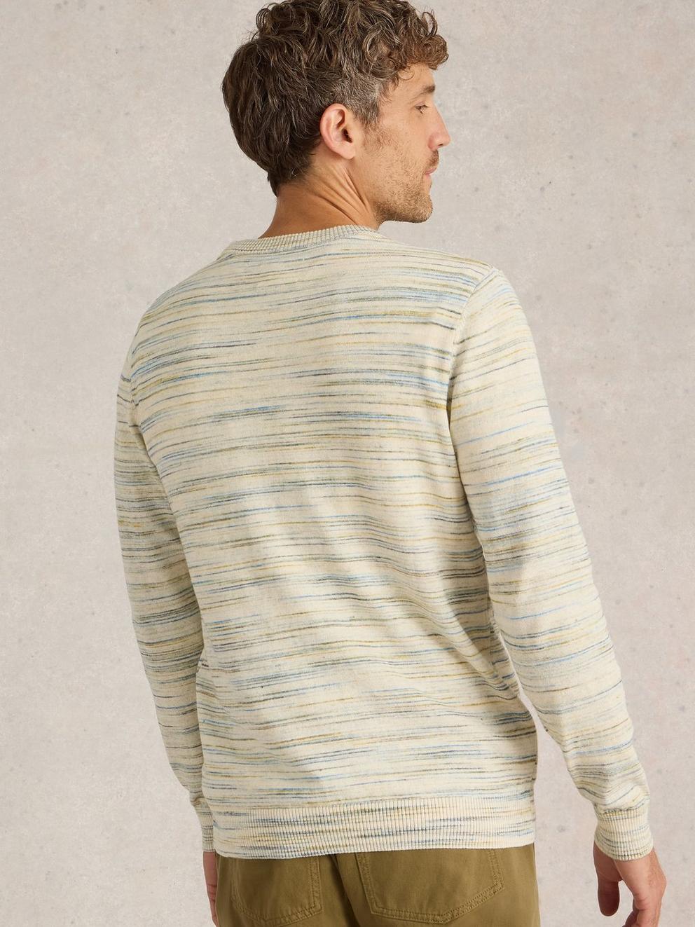 Henderson Spacedye Jumper in NAT MLT - MODEL BACK