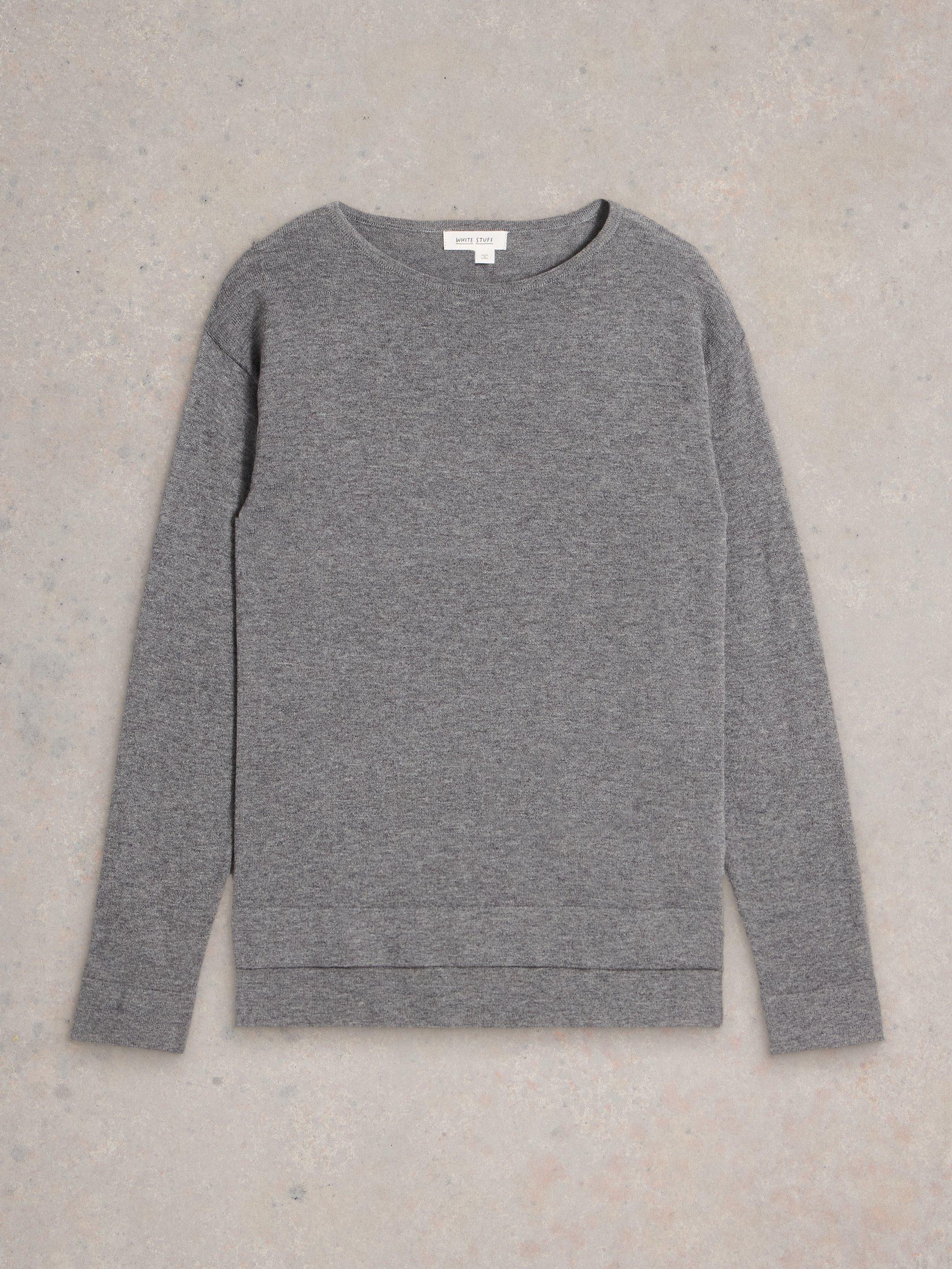 White Stuff Women's Jumper Orla Wool Cotton Blend Long Sleeve Ladies Sweatshirt