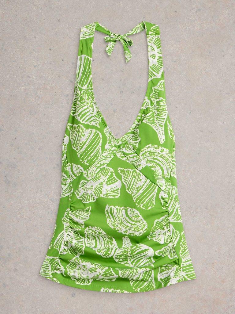 Valley Tankini Top in GREEN MLT - FLAT FRONT