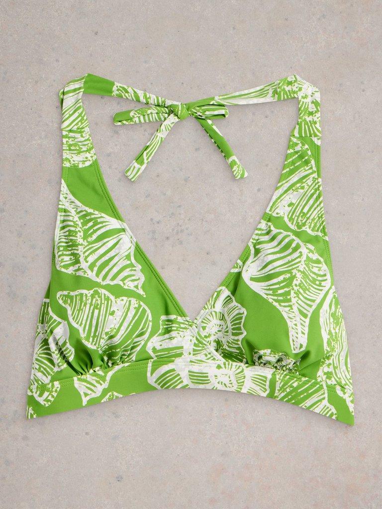 Valley Bikini Swim Top in GREEN MLT - FLAT FRONT