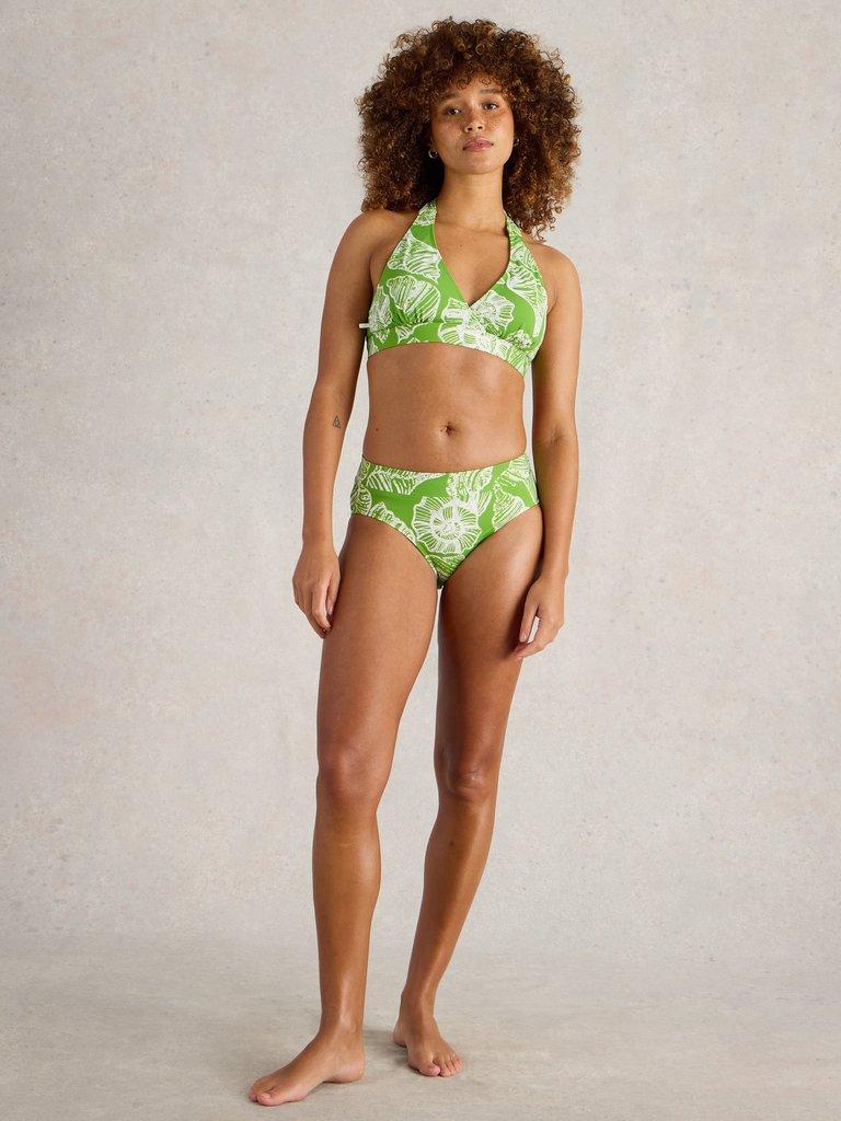 Valley Bikini Swim Top in GREEN MLT - MODEL DETAIL