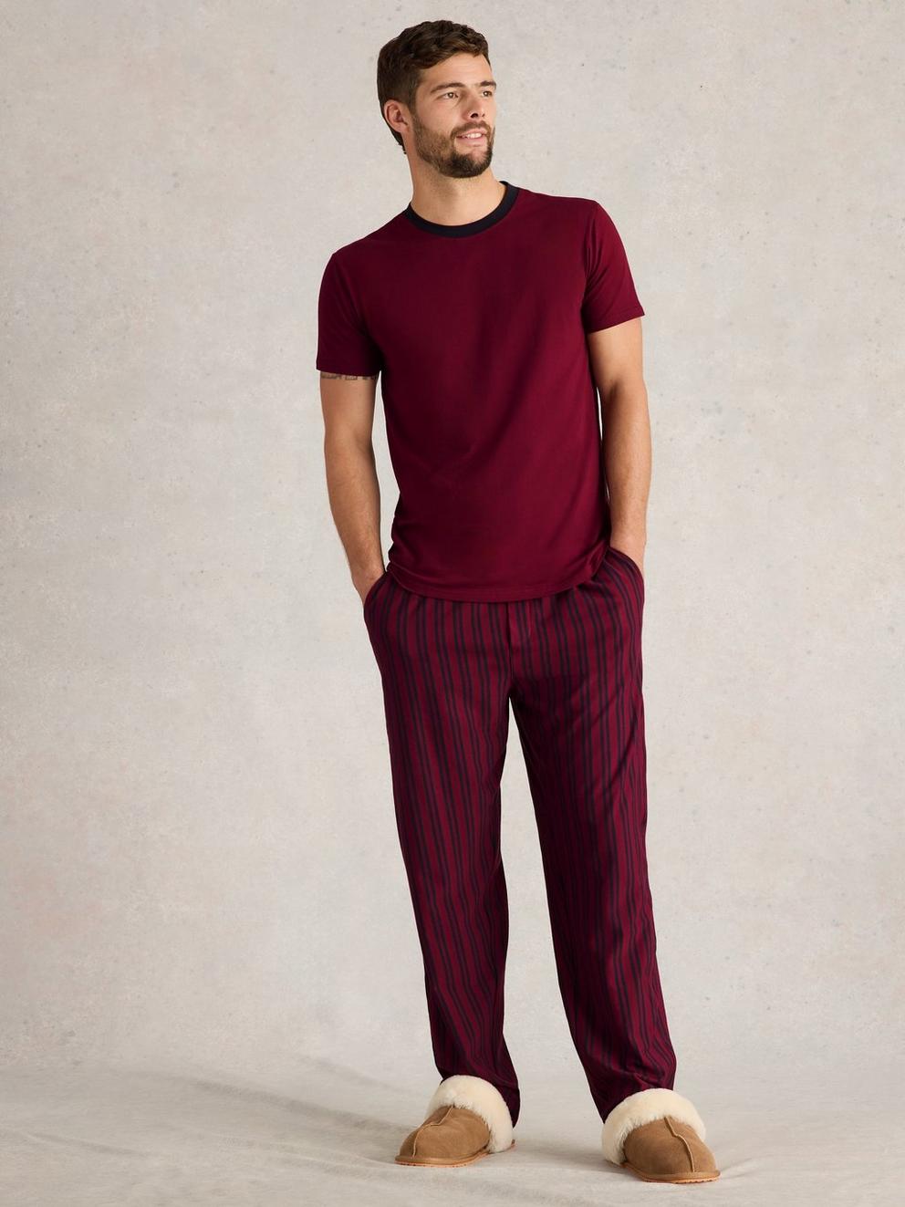 Evershot PJ Set in PLUM MLT - LIFESTYLE
