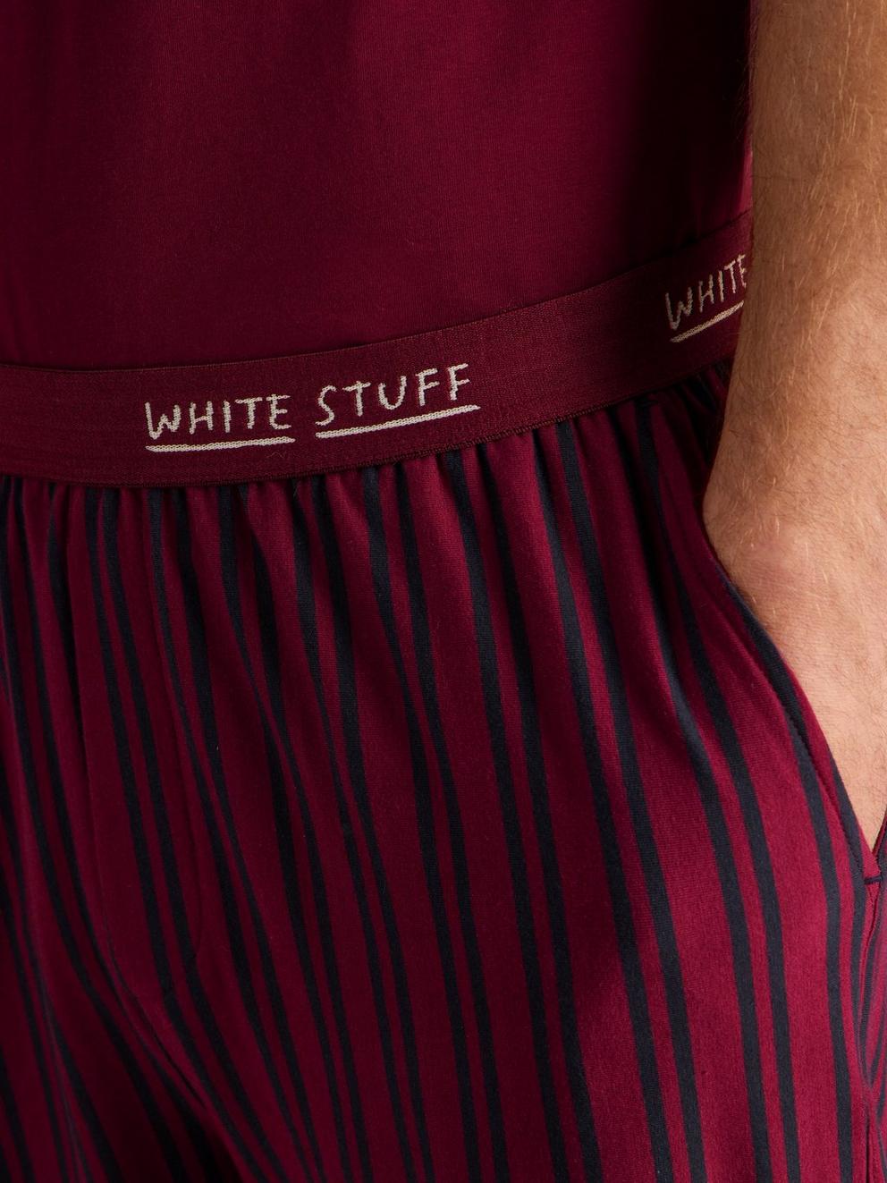 Evershot PJ Set in PLUM MLT - MODEL DETAIL