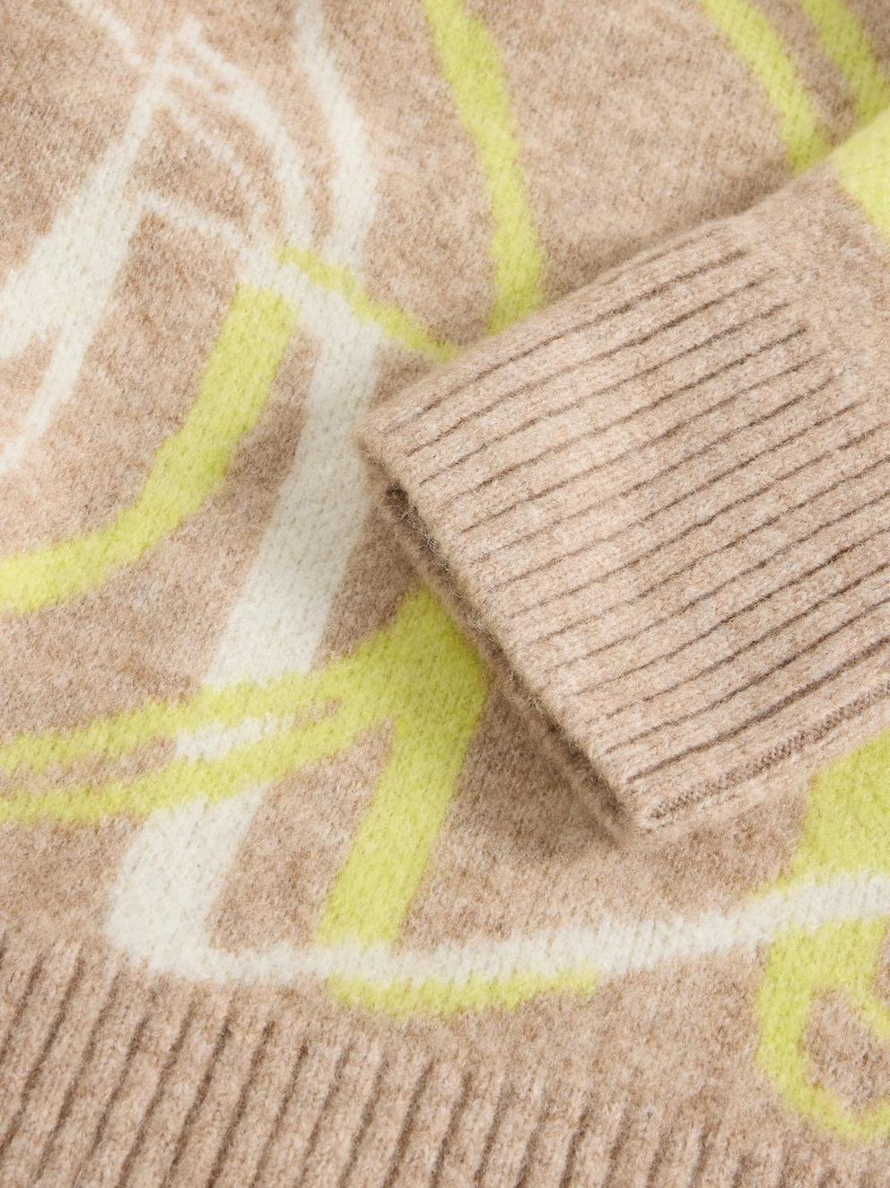 SWIRL JUMPER in NAT MLT - FLAT DETAIL