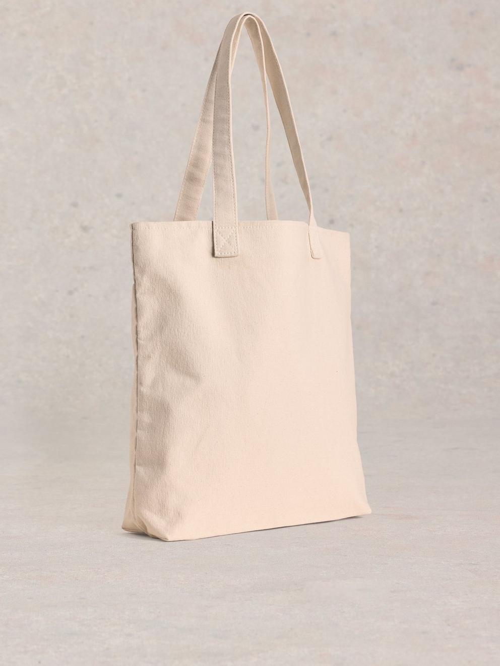 Charity Tote Bag in NAT PR - FLAT BACK