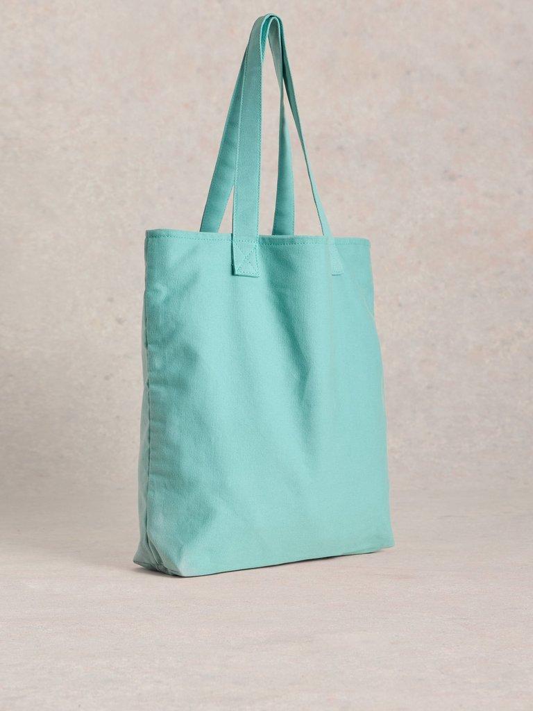 Charity Tote Bag in TEAL PR - FLAT BACK