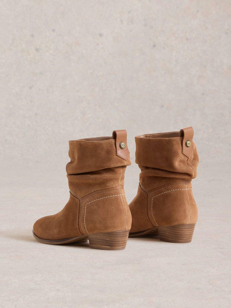 Willow Slouch Boot in MID TAN - FLAT BACK