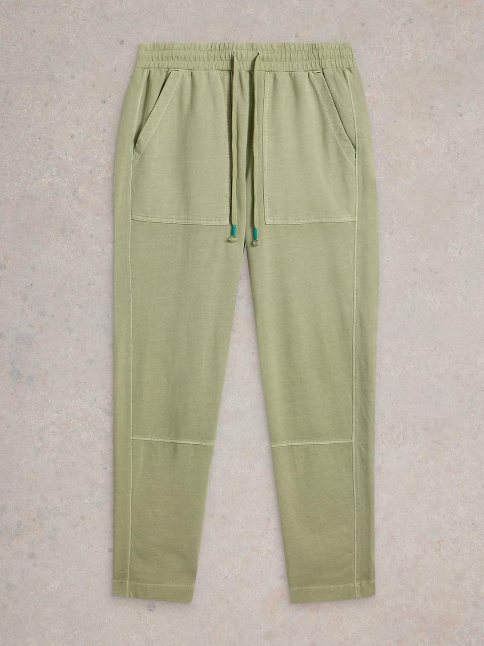 Jude Jersey Jogger in LGT GREEN - FLAT FRONT