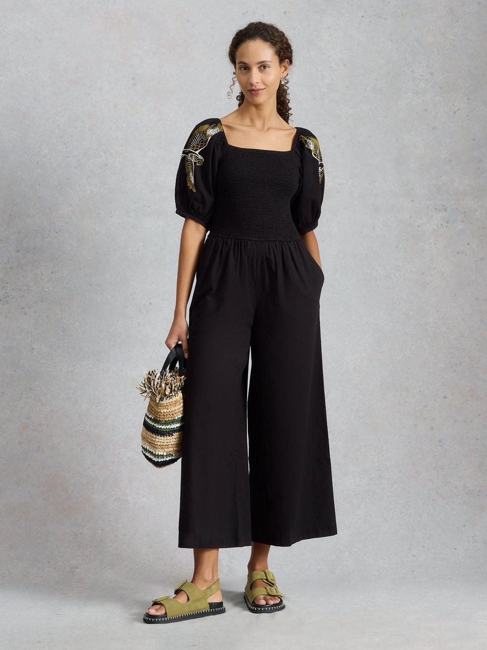 Reese Jumpsuit in PURE BLK - LIFESTYLE