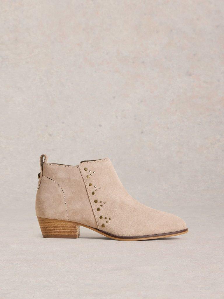 Willow Stud Ankle Boot in LGT GREY - LIFESTYLE