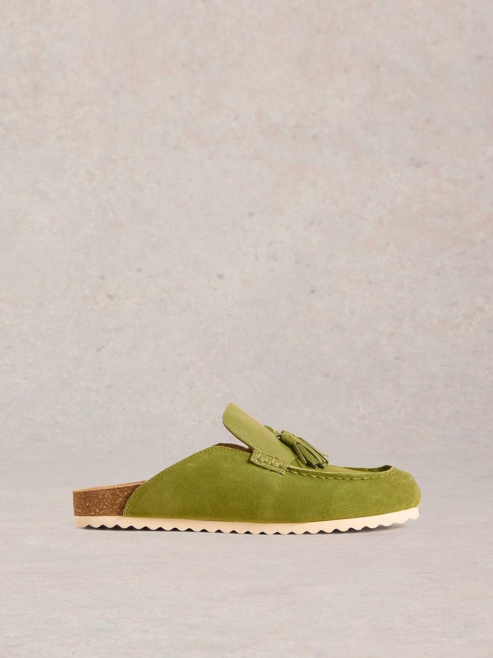 Mabel Slip On Footbed in BRT GREEN - LIFESTYLE