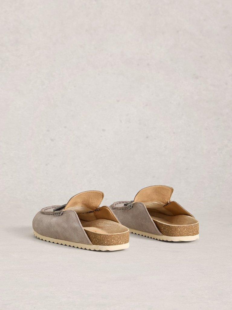 Mabel Slip On Footbed in DUS GREY - FLAT BACK