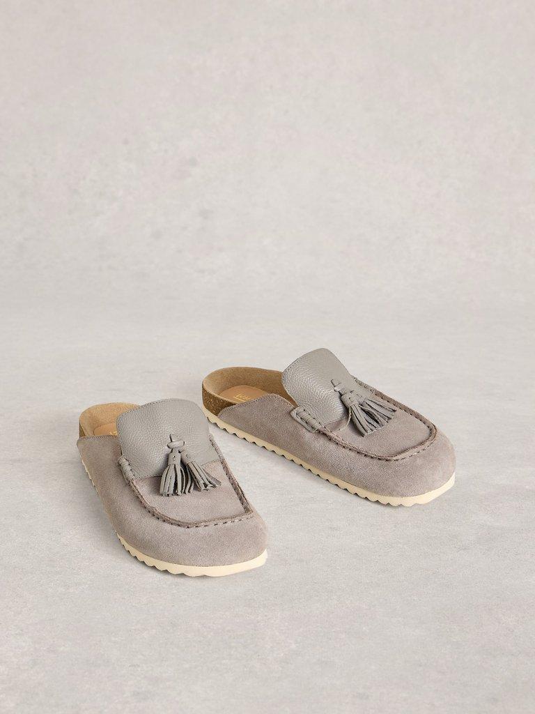 Mabel Slip On Footbed in DUS GREY - FLAT FRONT
