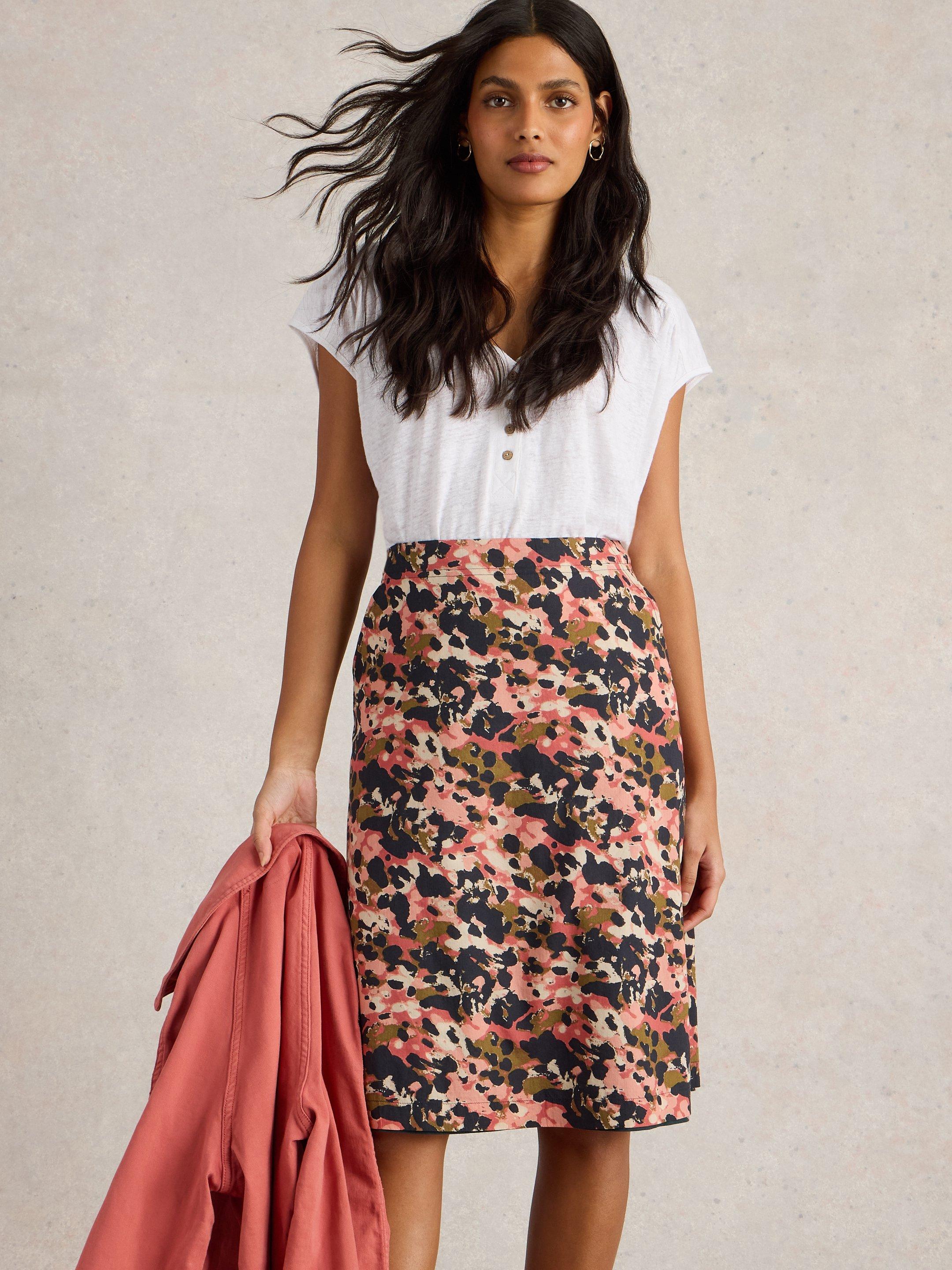 Nell Printed Reversible Skirt