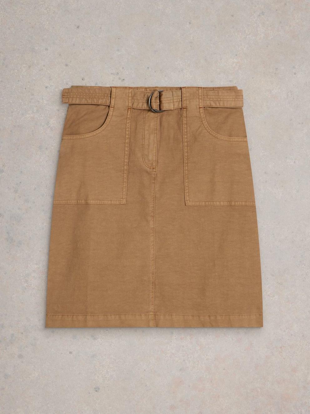 Teakie Skirt in DK NAT - FLAT FRONT