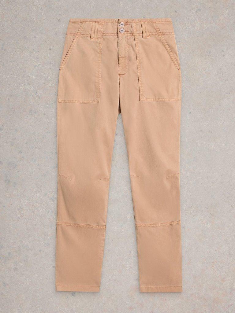Blaire Crop Trouser in DK NAT - FLAT FRONT