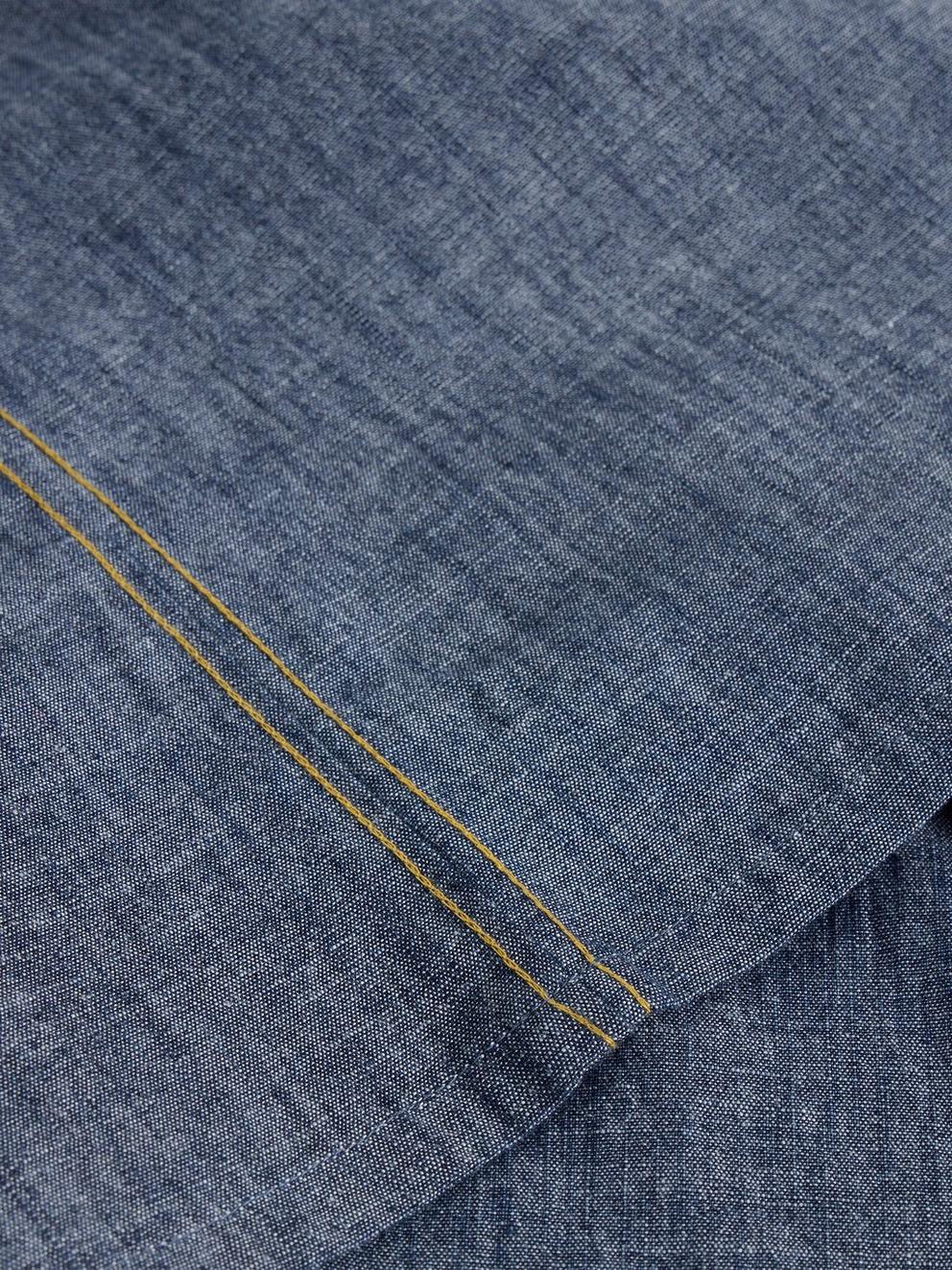 Finley Chambray Top in CHAMB BLUE - FLAT DETAIL