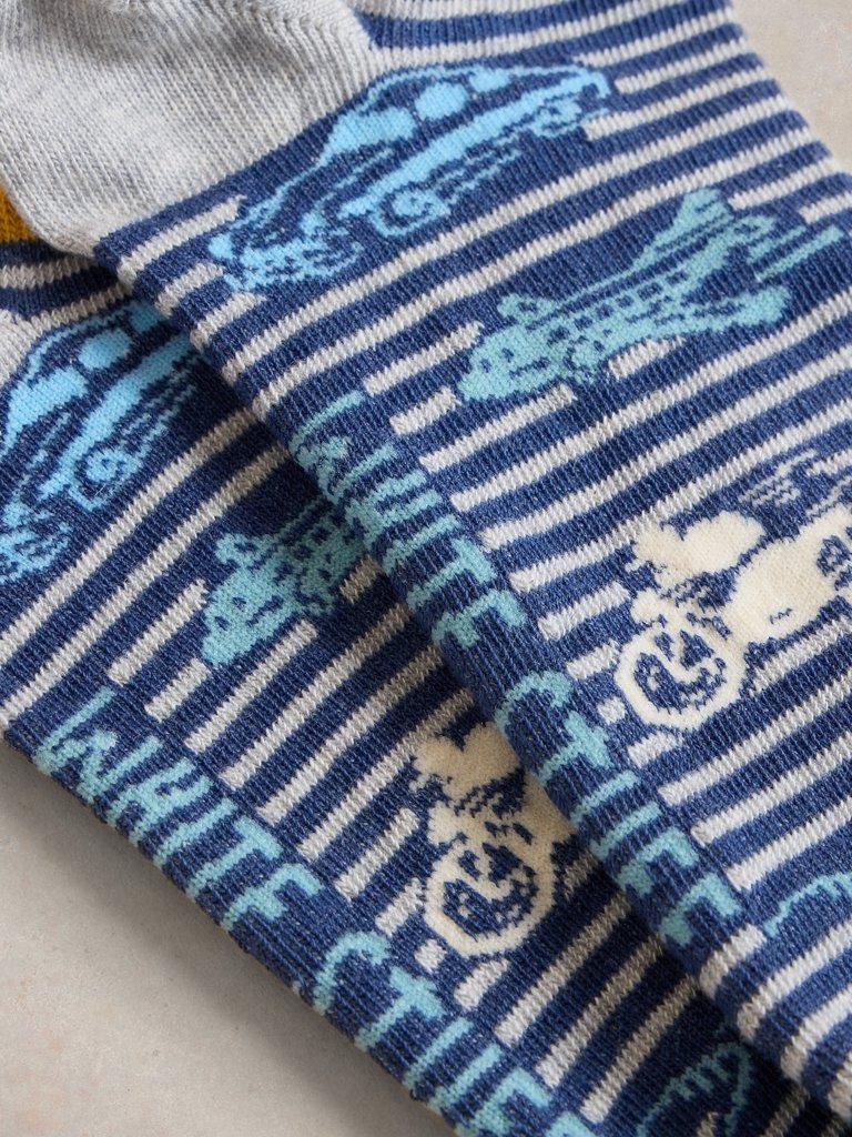 Scenic Trainer Sock in NAVY PR - FLAT DETAIL