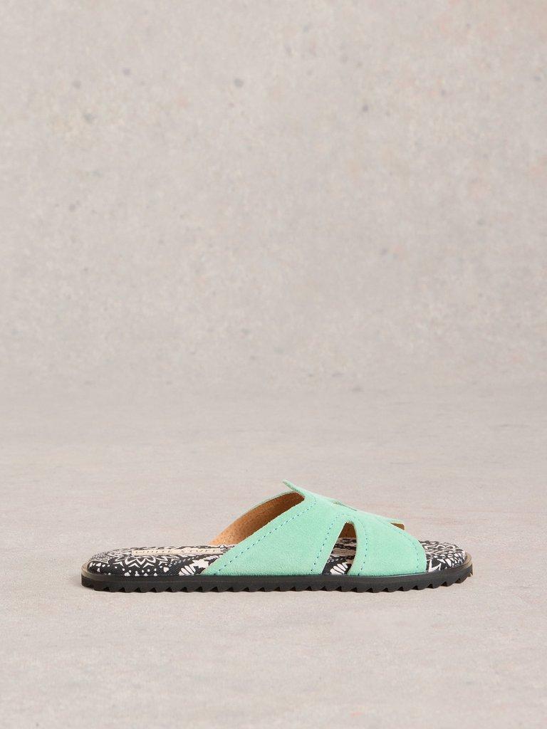 Floral Flip Flop Sandal in BRT BLUE - LIFESTYLE